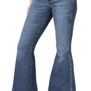 Wrangler trumpet jeans, 31x30/size 12, high rise, ultra cool boho look